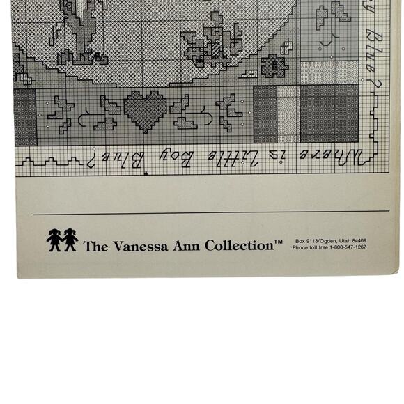 Vintage Where O Where Cross Stitch Soft Sculpture Design Trifold Baby Nursery - Picture 2 of 2